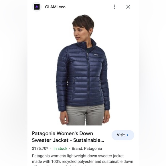 Patagonia Jackets & Blazers - Patagonia down puffer sweater jacket